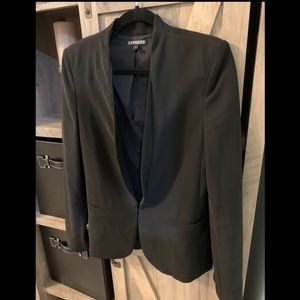 Express Suit Jacket Blazer, Black